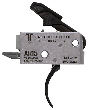 [885768003636] TriggerTech AH0TDB55NNC Duty Mil-Spec Two-Stage Curved 5.5 lbs Draw Weight Fits AR-15