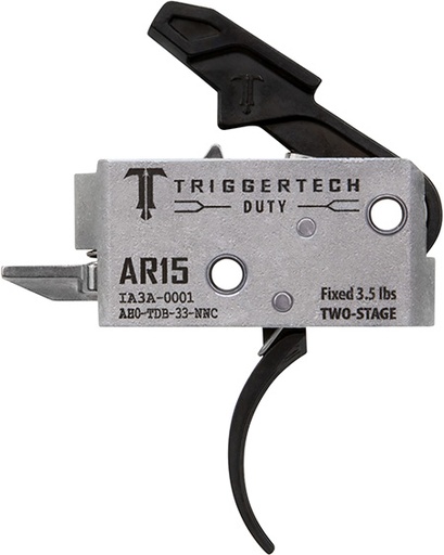 [885768003674] TriggerTech AH0TDB33NNC Duty  Curved Trigger Two-Stage 3.50 lbs Draw Weight Fits AR-15