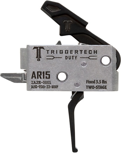 [885768003681] TriggerTech AH0TDB33NNF Duty  Flat Trigger Two-Stage 3.50 lbs Draw Weight Fits AR-15