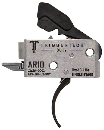 [885768003551] TriggerTech AHTSDB33NNC Duty  Curved Trigger Single-Stage 3.50 lbs Draw Weight Fits AR-10
