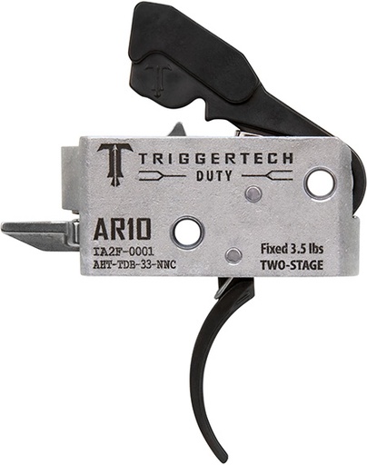 [885768003711] TriggerTech AHTTDB33NNC Duty  Curved Trigger Two-Stage 3.50 lbs Draw Weight Fits AR-10