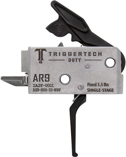 [885768003605] TriggerTech AH9SDB33NNF Duty  Flat Trigger Single-Stage 3.50 lbs Draw Weight Fits AR-9