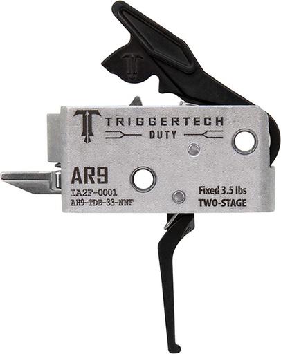 [885768003766] TriggerTech AH9TDB33NNF Duty  Flat Trigger Two-Stage 3.50 lbs Draw Weight Fits AR-9
