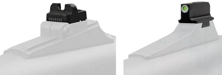 [788130023914] TruGlo TG231N1W Tritium Pro  Black | Green Tritium White Outline Front Sight Green Tritium Rear Sight