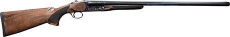 [682146897241] Pointer FT61228HT Side By Side  12 Gauge 3" 2rd 28" Blued Barrel, Color Case Hardened Rec, Fixed Walnut Stock, Bead Sight, 5 Chokes