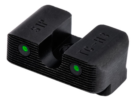 [788130023853] TruGlo TG231S1W Tritium Pro  Black | Green Tritium White Outline Front Sight Green Tritium Rear Sight