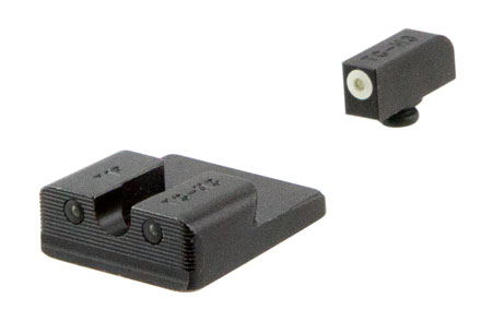 [788130024607] TruGlo TG231T2W Tritium Pro  Black | Green Tritium White Outline Front Sight Green Tritium Rear Sight