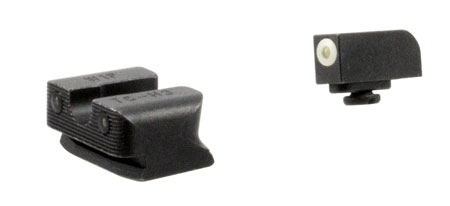 [788130024003] TruGlo TG231W1W Tritium Pro  Black | Green Tritium White Outline Front Sight Green Tritium Rear Sight