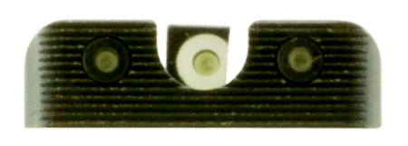 [788130023815] TruGlo TG231X1W Tritium Pro  Black | Green Tritium White Outline Front Sight Green Tritium Rear Sight