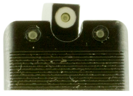 [788130023792] TruGlo TG231G1MW Tritium Pro  Low White Outline Tritium Front/Green Tritium Rear/Black Nitride Fortress Frame, Compatible w/Glock MOS, Front Post/Rear Dovetail Mount