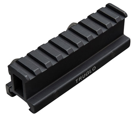 [788130018248] TruGlo TG8990B Picatinny Riser Mount  Matte Black Anodized