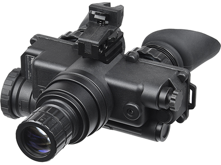 [850038039431] AGM Global Vision 12W7P122153211 Wolf-7 PRO NL1 Night Vision Goggles Black 1x 27mm, Generation 2+ Level 1, 45-54 lp/mm Resolution, Green Filter