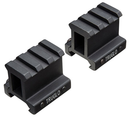 [788130018262] TruGlo TG8992B Picatinny Riser Mount  Matte Black Anodized