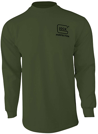 [764503055812] Glock AP96066 Born In Austria  Military Green Pre-Shrunk Cotton Long Sleeve Medium