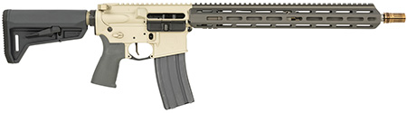 [850035705490] Q LLC SW55616INRIFLE Sugar Weasel  5.56x45mm NATO 30+1 16", FDE Rec, Gray Furniture, Magpul SL-K Stock, Cherry Bomb Muzzle Brake, Ambi Safety  &  Charging Handle