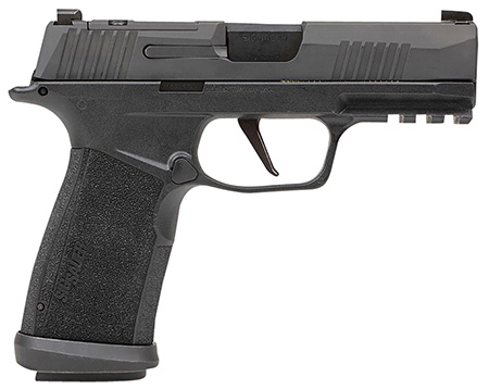 [798681681686] Sig Sauer 365XCA9TACOPS P365-XMACRO TACOPS Compact 9mm Luger 17+1 3.70" Black Barrel, Black Nitron Optic Ready/Serrated Slide, Black Polymer Frame w/Picatinny Rail, Black XMACRO Polymer Grips