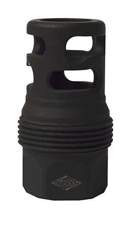 [841812101819] Yankee Hill 4445MB24B sRx Q.D. Muzzle Brake Short Black Phosphate Steel with 11/16"-24 tpi for sRx Adapters