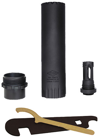 [841812101710] Yankee Hill 2175MB28 Turbo T3 5.56mm, Black Stainless Steel/Inconel with 1/2"-28 tpi Muzzle Brake