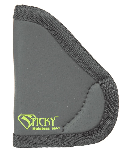 [858426004009] Sticky Holsters SM1 SM-1  IWB Size 1 Black/Green Latex Free Rubber Fits Beretta Tomcat/Bobcat Fits 2.40-2.75" Barrel Ambidextrous