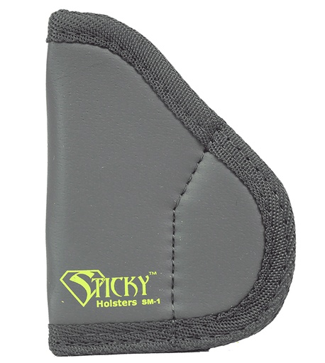 [858426004559] Sticky Holsters SM1NAA SM-1  IWB Size 1 Black/Green Latex Free Rubber Fits NAA Black Widow Fits 1.25-2.75" Barrel Ambidextrous