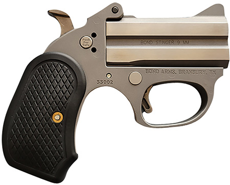 [855959008054] Bond Arms BAHB Honey B Stinger RS 22 LR 2rd Shot 3" Matte Stainless Steel Frame Black Extended B6 Resin Grips Right Hand