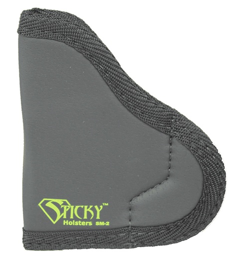 [858426004016] Sticky Holsters SM2 SM-2  IWB Size 2 Black/Green Latex Free Rubber Fits Ruger LCP/.380 Semi-Auto/Taurus P238 Fits Up To 2.50" Barrel Ambidextrous