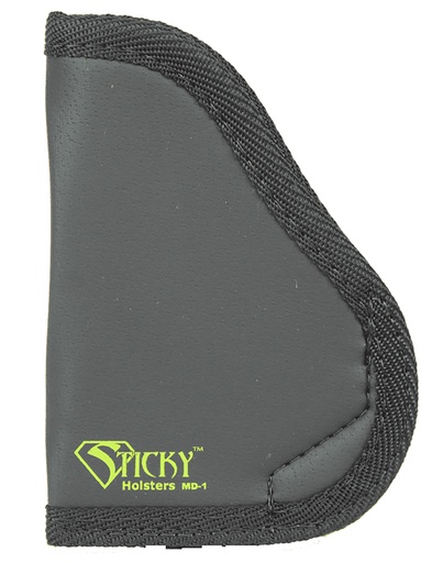 [858426004030] Sticky Holsters MD1 MD-1  Black/Green Latex Free Rubber Fits Small 9mm Ambidextrous