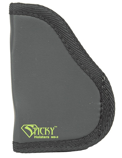 [858426004047] Sticky Holsters MD2 MD-2  Black/Green Latex Free Rubber Fits S&W Shield Ambidextrous