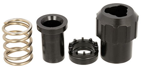 [850036491040] ADVANCED ARMAMENT COMPANY 64254 Triad 3-Lug Adapter  9mm Luger 17-4 Stainless Steel Black