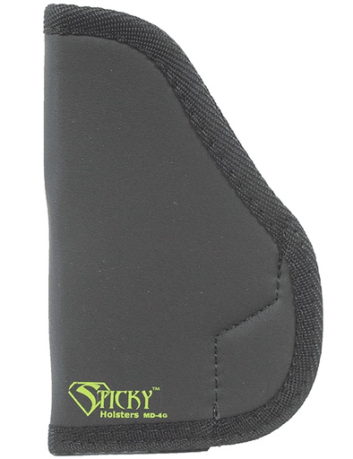 [858426004733] Sticky Holsters MD4GEN1 MD-4 Gen 1 Black/Green Latex Free Rubber Fits Glock 26/27 Ambidextrous