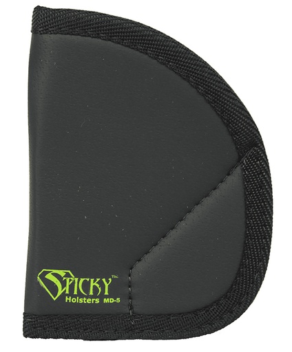 [858426004078] Sticky Holsters MD5 MD-5  Black/Green Latex Free Rubber Fits Ruger LCR/S&W J-Frame Ambidextrous
