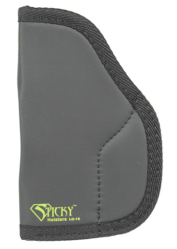 [858426004092] Sticky Holsters LG1S LG-1S  Black/Green Latex Free Rubber Fits 1911 3-4" Ambidextrous