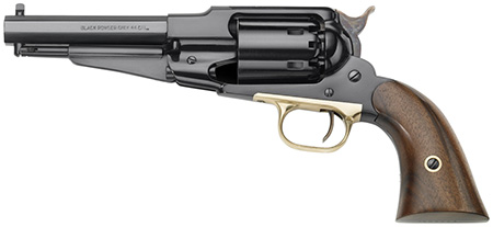 [641996720239] Pietta PF58ST44512 1858 Army Remington Sheriff 44 Cal 5.50" 6rd Blued Frame, Cylinder  &  Octagon Barrel, Walnut Grip