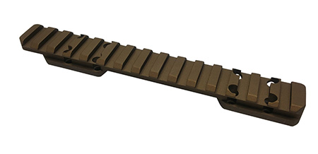 [810301025288] Talley PL0SB735 Picatinny Rail  Smoked Bronze Cerakote 0.425" Front/0.500" Rear Fits X-Bolt Long Action 0 MOA