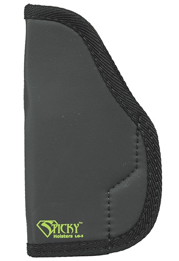 [858426004122] Sticky Holsters LG3 LG-3  Black/Green Latex Free Rubber Fits Glocks up to 4.75" Ambidextrous