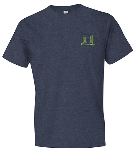 [784802309935] Hornady Gear 30993 Hornady T-Shirt Logo Stamp Indigo Short Sleeve Large