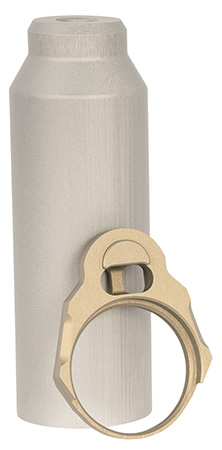 [850035705568] Q LLC ACCHBTUBESLEEVE Honey Badger Buffer Tube Sleeve Gray with End Plate
