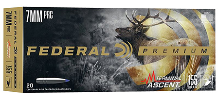 [604544690712] Federal P7PRCTA1 Premium Terminal Ascent 7mmPRC 155gr 20 Per Box/10 Case