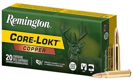 [047700278537] Remington Ammunition R27853 Core-Lokt Copper 30-06Springfield 150gr Copper Hollow Point 20 Per Box/10 Case