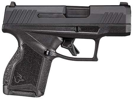 [725327940470] Taurus 1-GX4M931-10CK7 GX4  9mm Luger 10+1 3.06" Satin Black DLC Steel Barrel, Black Nitride Serrated Slide, Black Polymer Frame w/ Interchangeable Backstrap Grips Includes B & W US Flag Holster