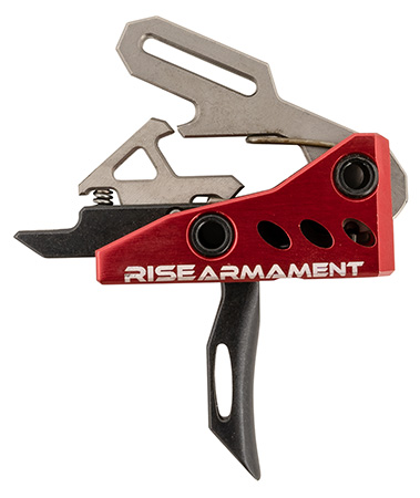 [850011713327] Rise Armament RA535BLKARP RA-535 Advanced Performance Single-Stage Straight with 3.50 lbs Draw Weight, Red Housing  &  Black Trigger for AR-Platform, Includes Pins