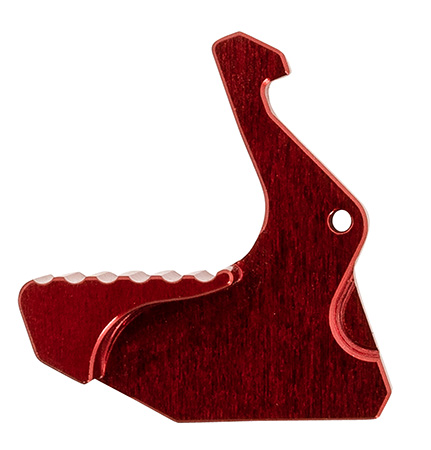 [850011713556] Rise Armament RA212GIRR Extended Charging Handle Latch RA-212 RISE Red Aluminum fits Mil-Spec AR Charging Handles