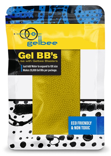 [028478154636] gelbee GFGBB7 Gel BBs  Yellow 20,000 BBs