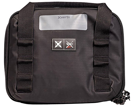 [190449709265] Vertx VTX5710 VTAC Double Pistol Case Black Holds 4 Handguns 420D Nylon Ripstop