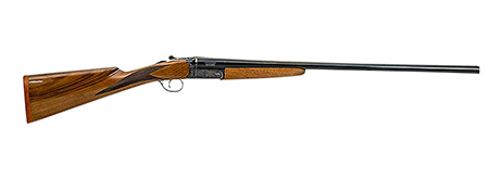 [850039520549] McCoy MC200A12 200A  Side-By-Side 12 Gauge Break Open 3" 2rd 28" Blued Chrome Lined Barre, Color Case Hardened Steel Receiver, Grade IV Gloss Oil Turkish Walnut Wood Fixed Stock