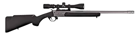 [040589027456] Traditions CRS-351130WT Outfitter G3 Takedown 35 Whelen 1rd 22", Stainless Cerakote Barrel/Rec, Black Synthetic Stock, Muzzle Brake, 3-9x40mm BDC Scope
