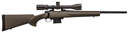 [682146892574] Howa HMA60804GGP M1500 Mini Action Compact 6mm ARC 5+1 20" Black Steel Barrel, Black Drilled  &  Tapped Steel Receiver, OD Green Fixed HTI Synthetic Stock, Nikko Stirling GamePro 4-12x40mm