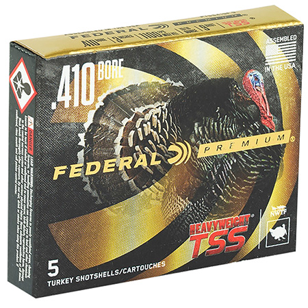 [604544690002] Federal PTSS419F7 Premium Turkey Heavyweight TSS 410Gauge 3" 13/16oz 7Shot 5 Per Box/10 Case