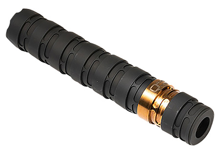 [850035705124] Q LLC SILE9BLACK Erect9r  9mm Luger 1.37" Black Aluminum w/Stainless Steel Baffles 1/2"-28 tpi