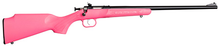 [611613022206] Crickett KSA2220 Youth  22 LR 1rd 16.12" Blued Single Shot Barrel, Blued Stainless Steel Receiver, Pink Fixed Synthetic Stock, Right Hand